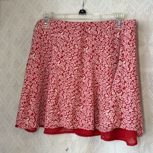 American eagle red miniskirt